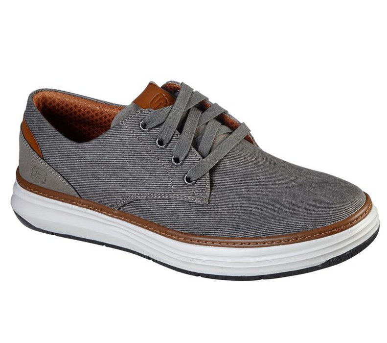 Skechers Moreno - Ederson - Mens Casual Shoes Dark Grey [AU-KH1623]